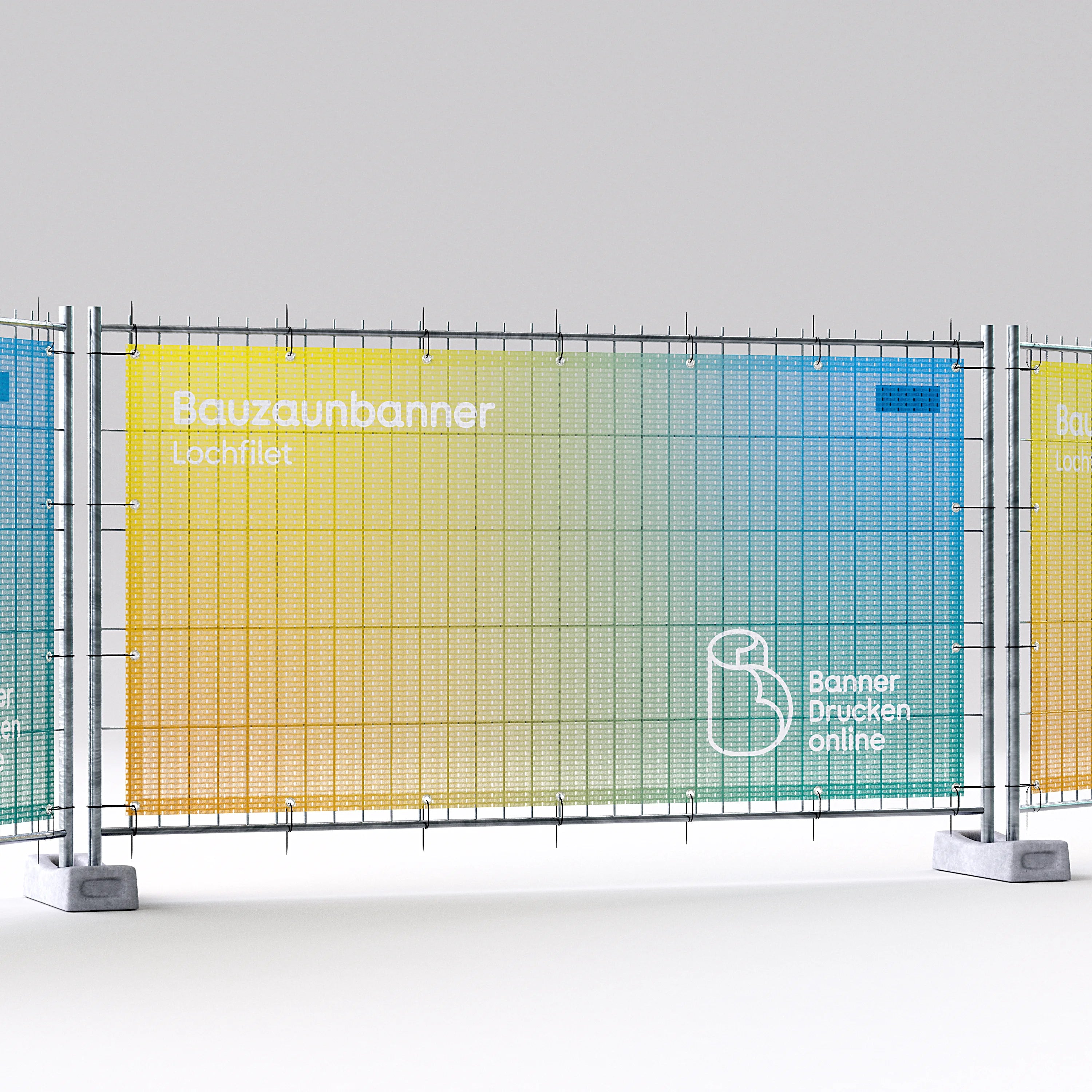 Bauzaunbanner Lochfilet