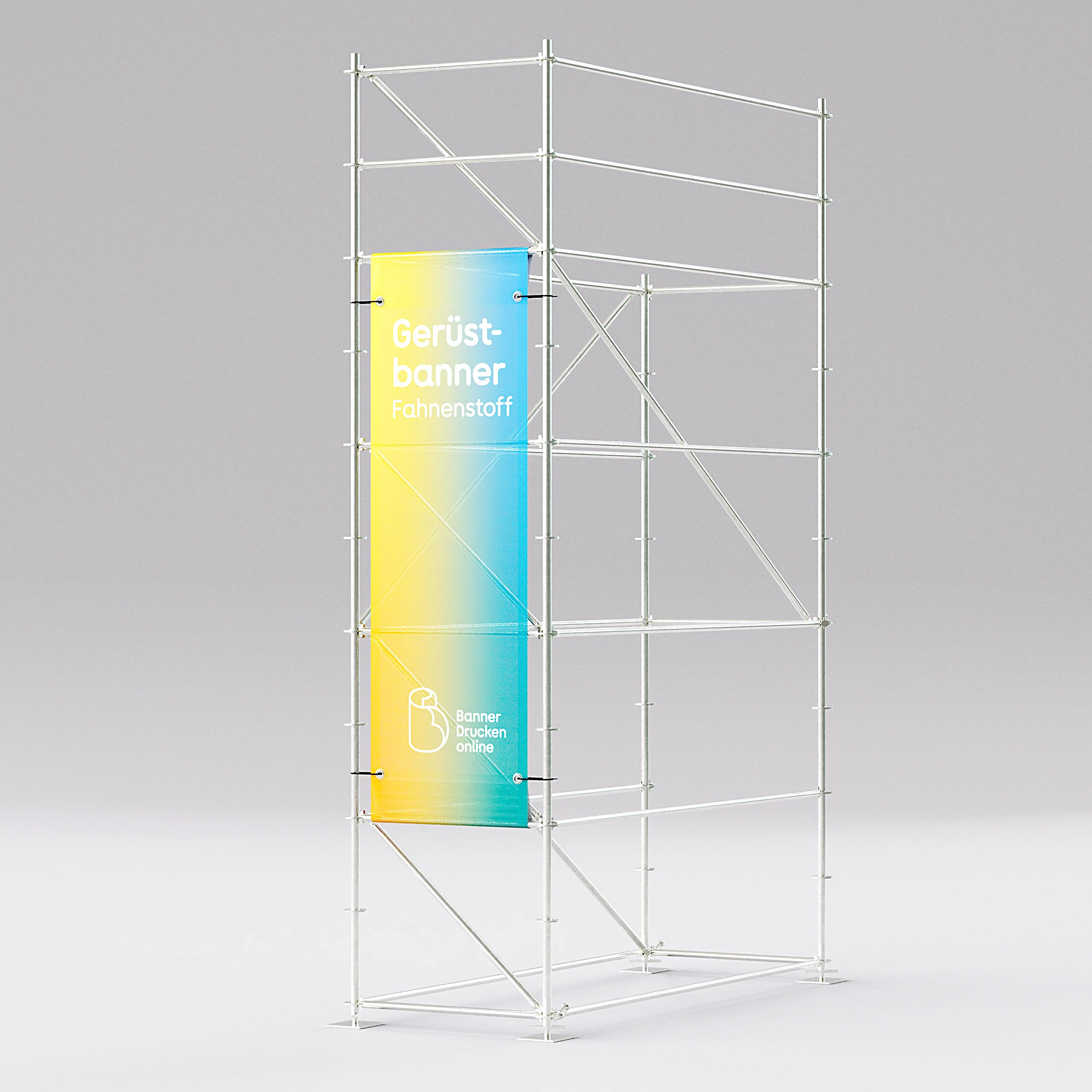 Gerüstbanner Fahnenstoff 65 x 206 cm